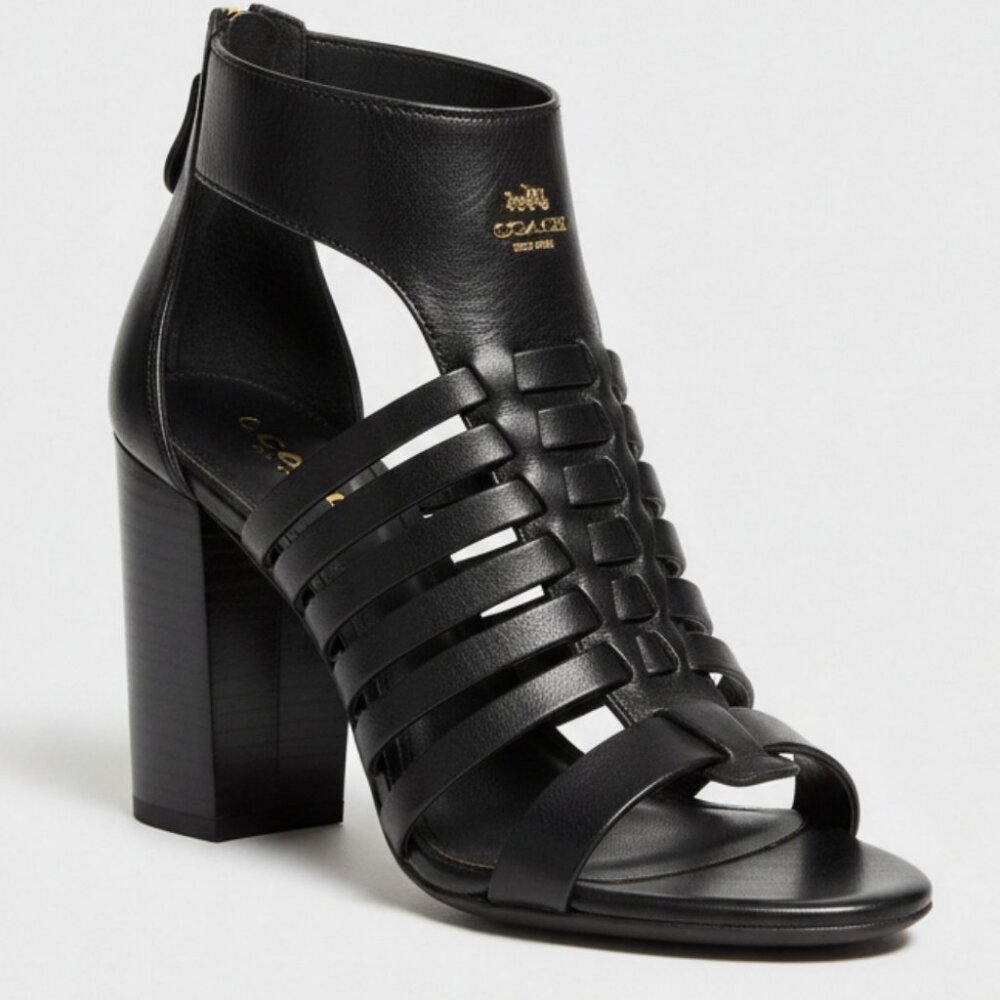 COACH LEANDRA Semi Matte Calf Sandle Size 6